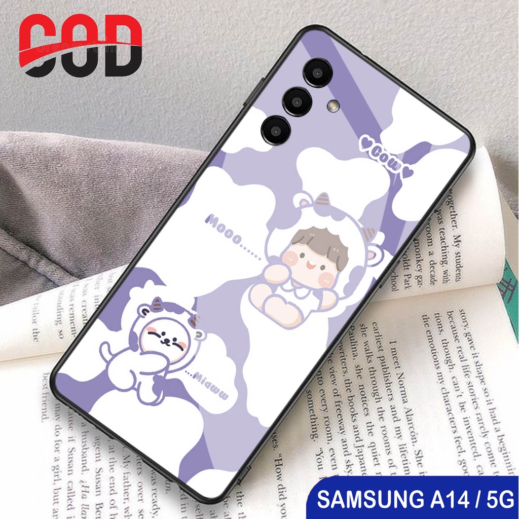 [A37] Case Hp Samsung A14 5G / Softcase Kaca Kilau Samsung A14 5G / Casing Handphone Samsung A14 5G 