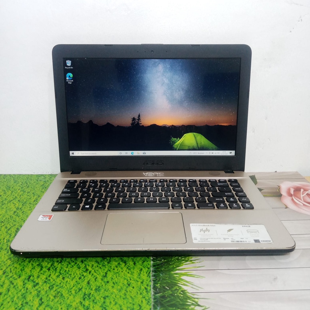 Laptop Asus X441B RAM 4GB SSD HDD Layar 14" cuma 2 jutaan lancar siap pakai