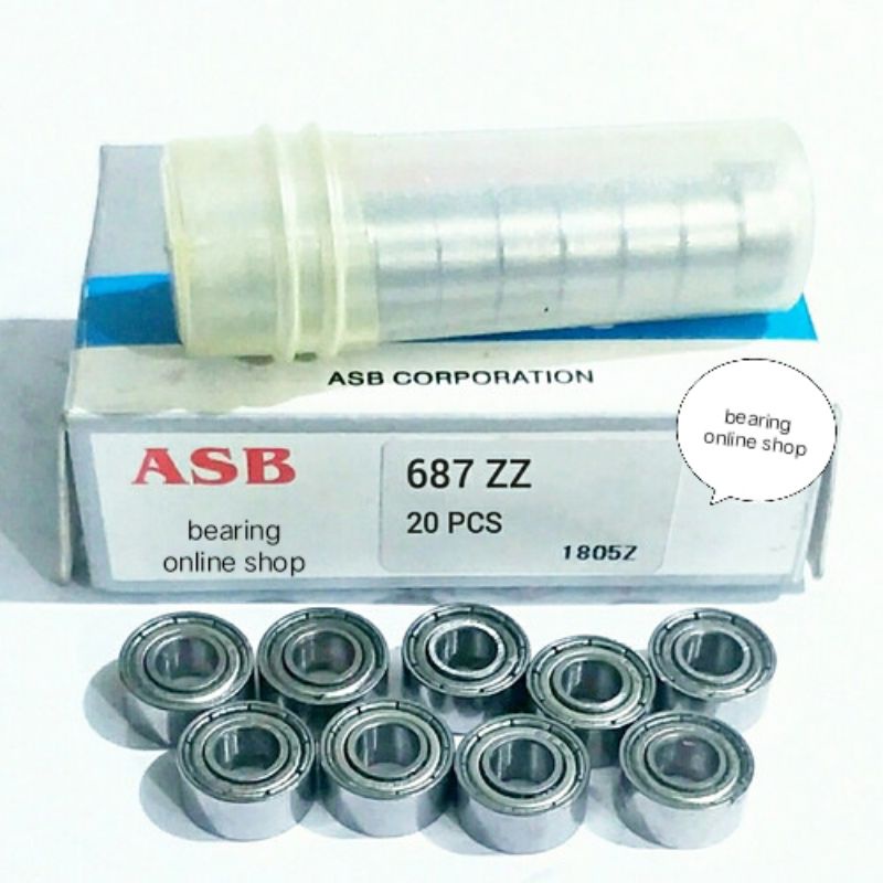 Miniature Bearing 687 ZZ ASB