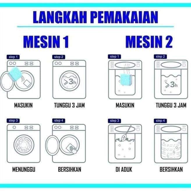 BAROKAH GAMIS MAGIC WASHER 1 box isi 12 TABLET AJAIB MESIN CUCI