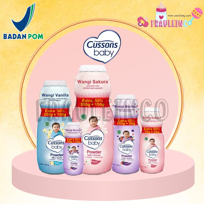 *FRAULEINCO* Cussons Baby Powder 50g 75g 100g 150g 200g 300g Bedak Bayi