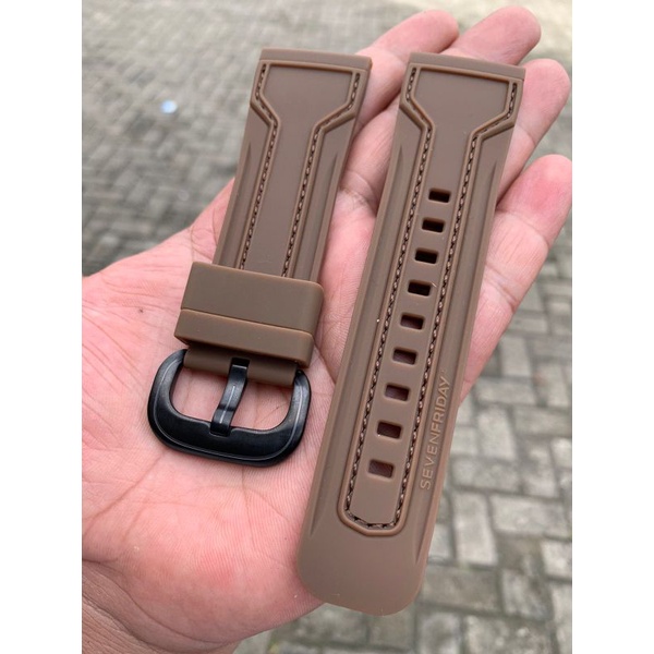 Limited strap jam tangan Sevenfriday Coklat 28mm