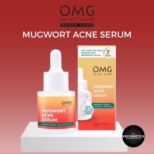 OMG OH MY GLOW Mugwort Acne Serum Perawatan Kulit Berjerawat 20 ml