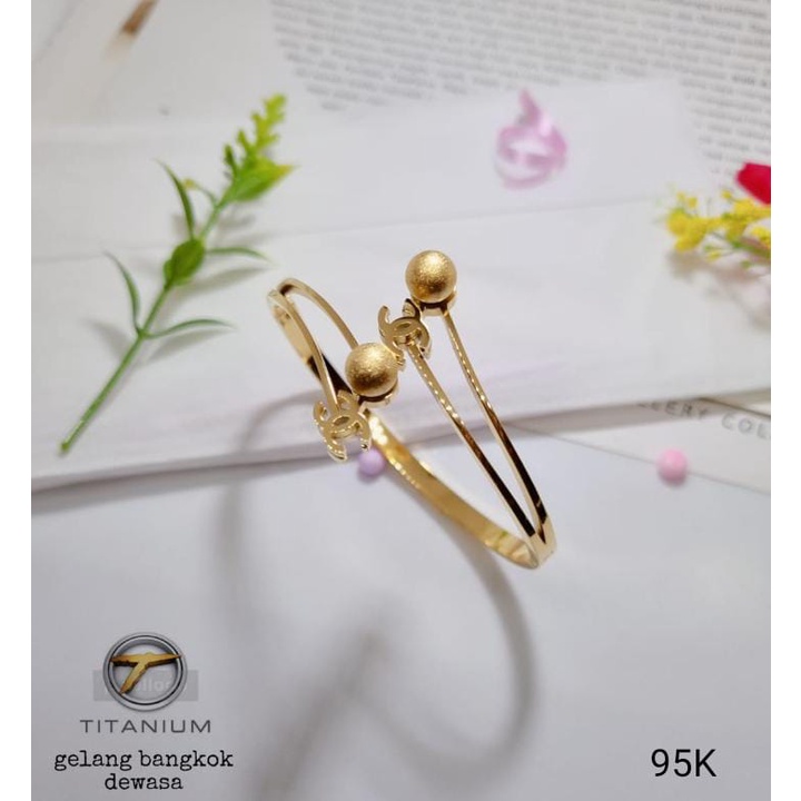 TITANIUM GELANG BANGKOK DEWASA GOLD