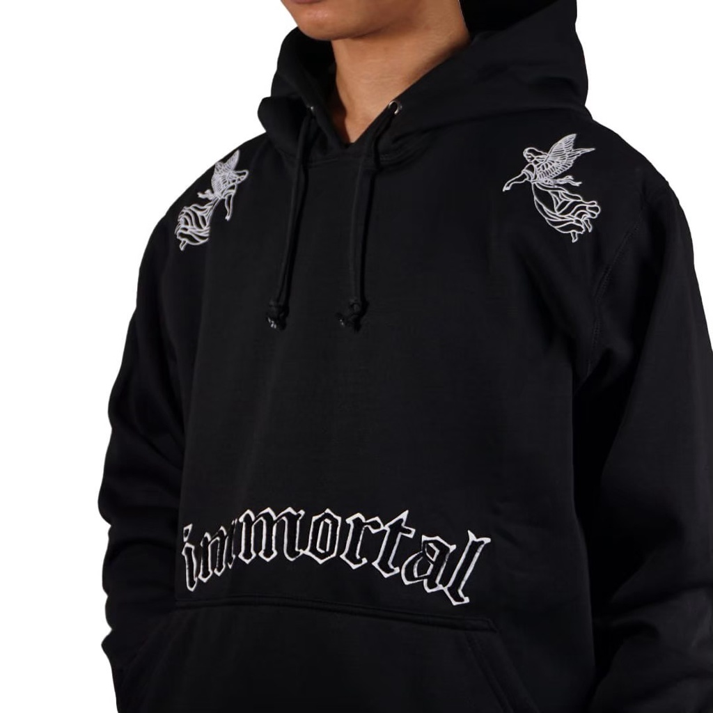 Sweatert hoodie immortal bordir / jaket hoodie distro pria wanita / hoodie casual unisex