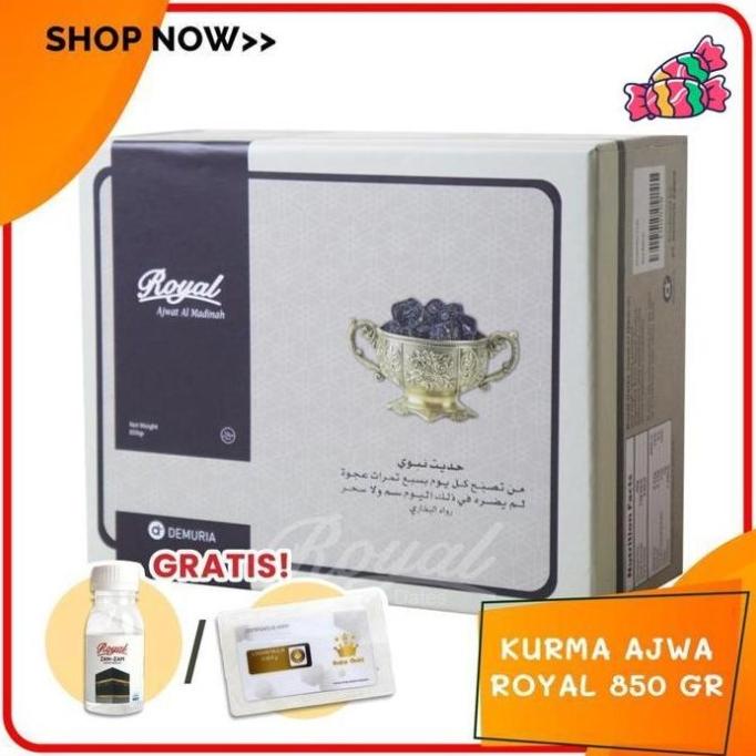 

KURMA EKSKLUSIF KURMA AJWA AL-MADINAH 850GR ROYAL PREMIUM BERGARANSI ASLI | EL09I09A82L