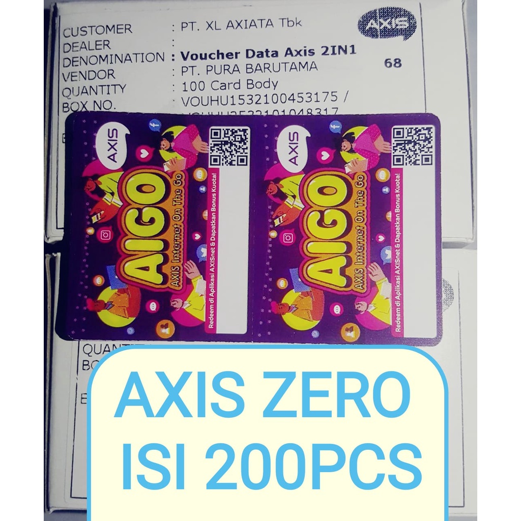 vocer axis Zero bahan injek belum ada kuotanya isi 300 SN
