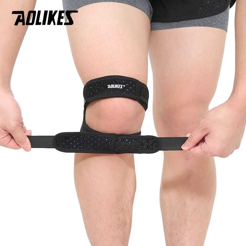 Pelindung Lutut Kneepad Support Power Brace Peralatan Olahraga Material Nilon Multifungsi Pemulihan Cidera