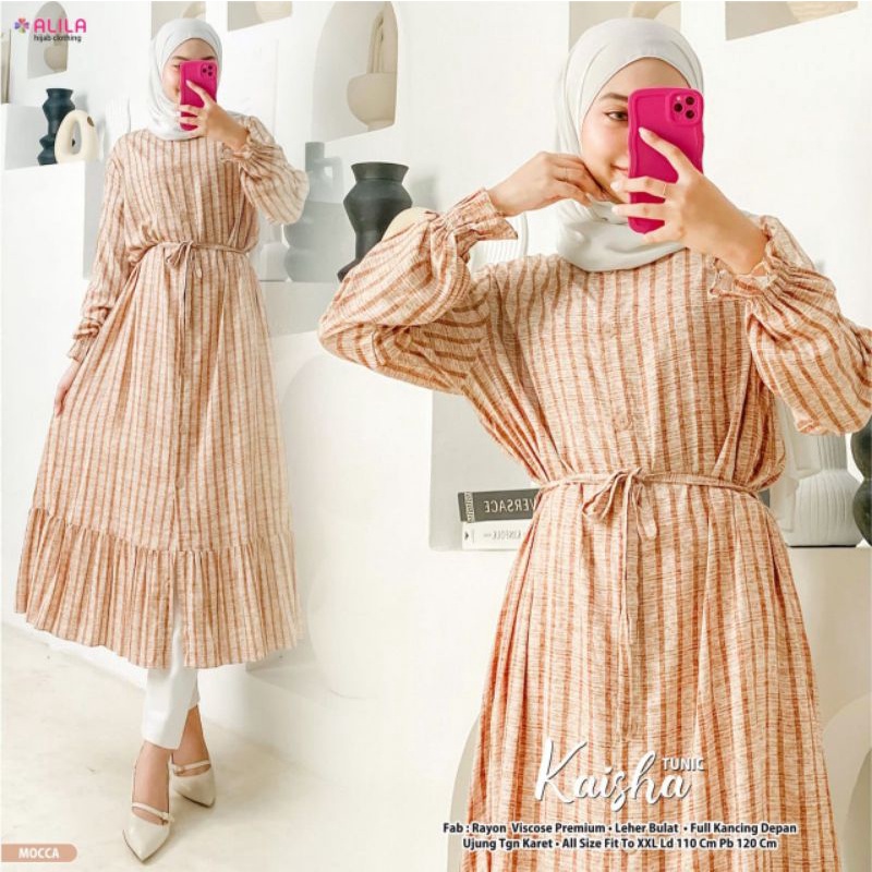 Tunik cantik kekinian wanita katun rayon viscose premium kaisha tunic by alila