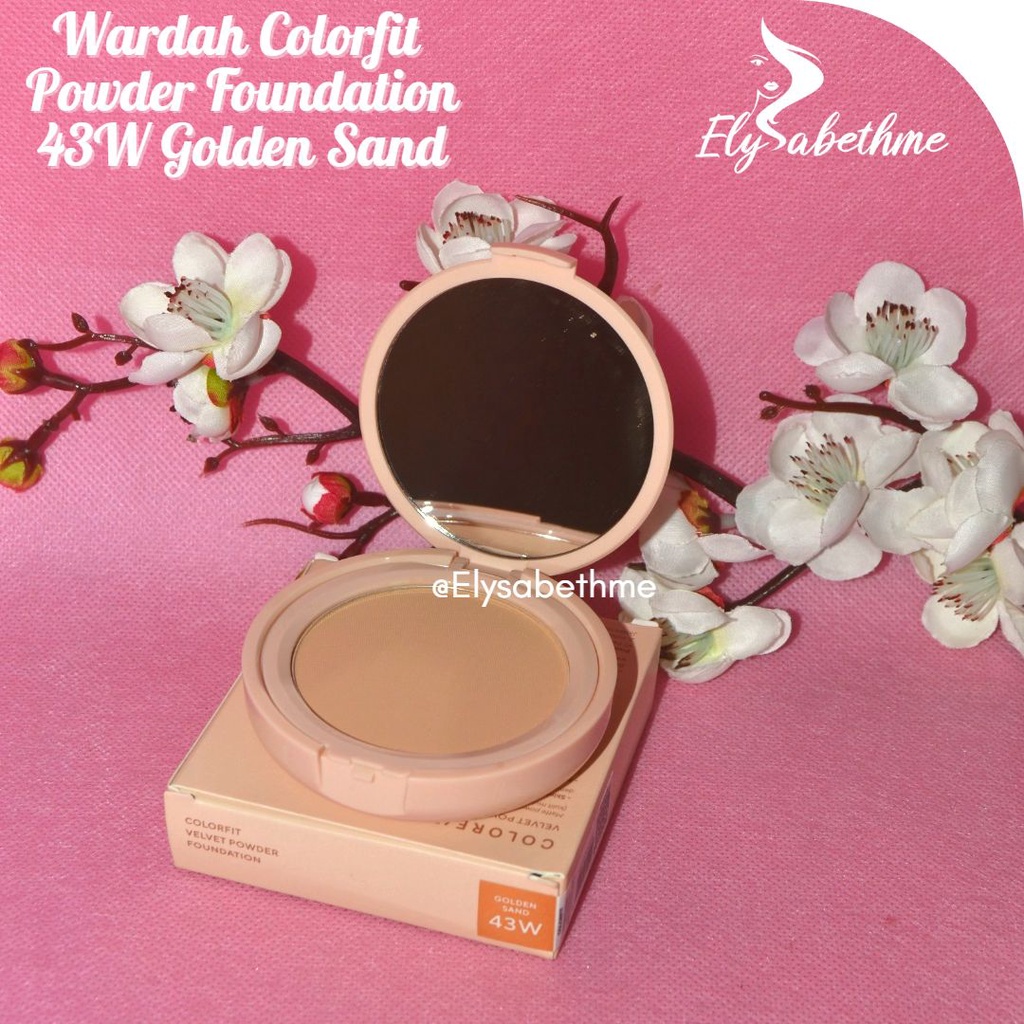 ✿ELYSABETHME✿ 🅆 🄰 🅁 🄳 🄰 🄷 Wardah Colorfit Velvet powder Foundation untuk alas bedak menutup jerawat komedo pori