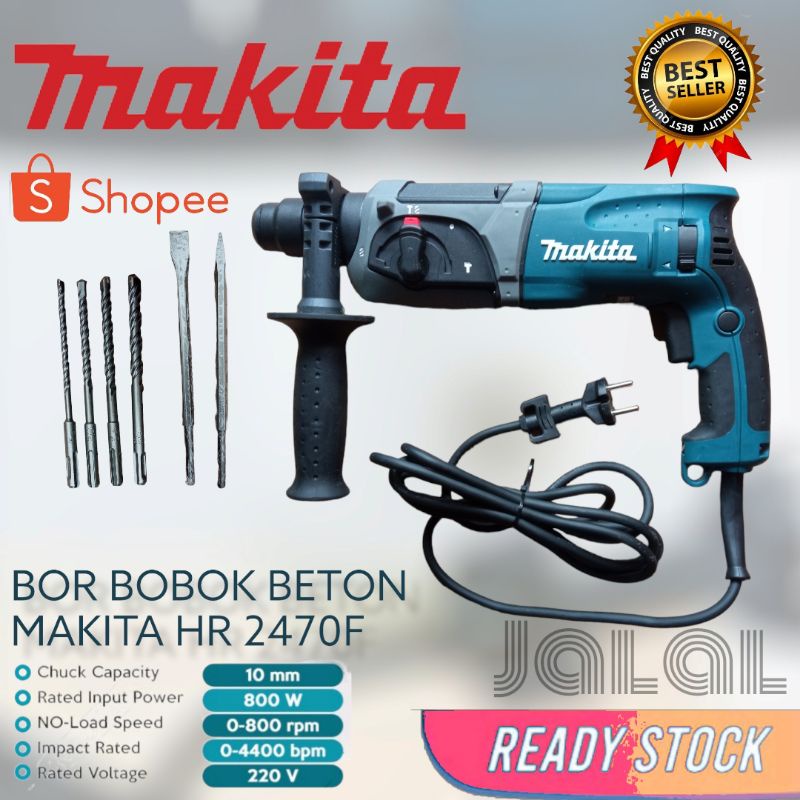 BOR DRILL MAKITA HR 2470 3 FUNGSI BISA UNTUK BOBOK BETON KUALITAS TOP NEW ONLY