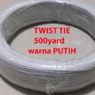 

Kabel Kawat Ikat ( Twist Tie ) PUTIH 500 yard - pengikat kabel - magic rajaav77 Murah