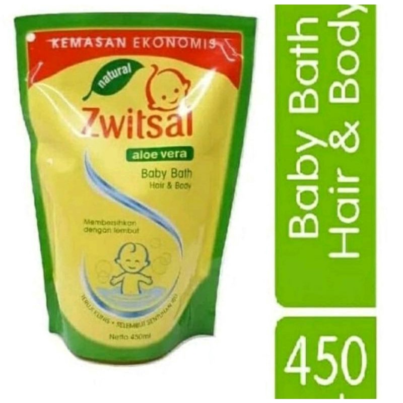 Zwitsal baby bath hair &amp; body 450 ml