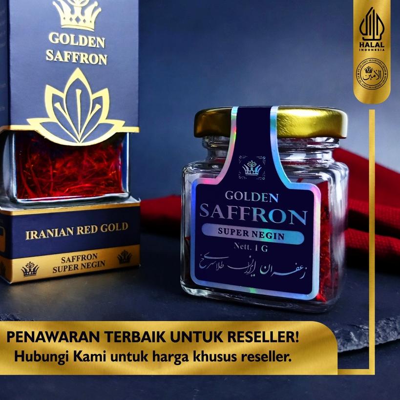 

➦ PROMO! Saffron / Safron Super Negin (Finest Quality A++) 1 Gram Golden Saffron 100% Original ☁