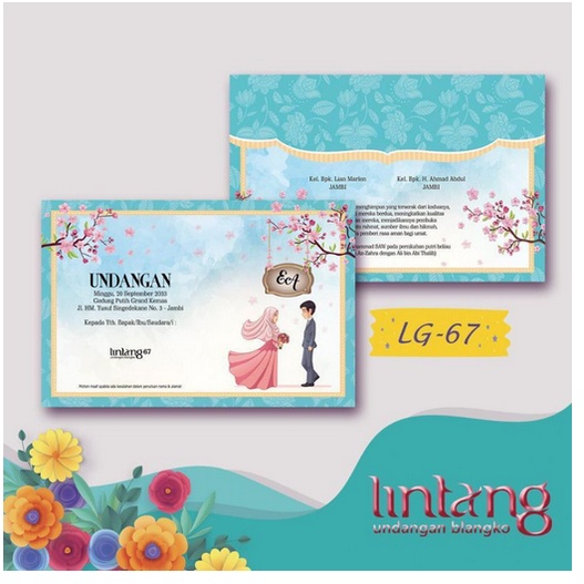 

Blangko Undangan Lintang Harga murah plus costum
