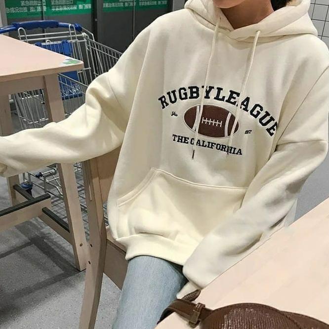 SALE SWEATER HOODIE WANITA || RUGBY CALIFORNIA SWEATER HOODIE