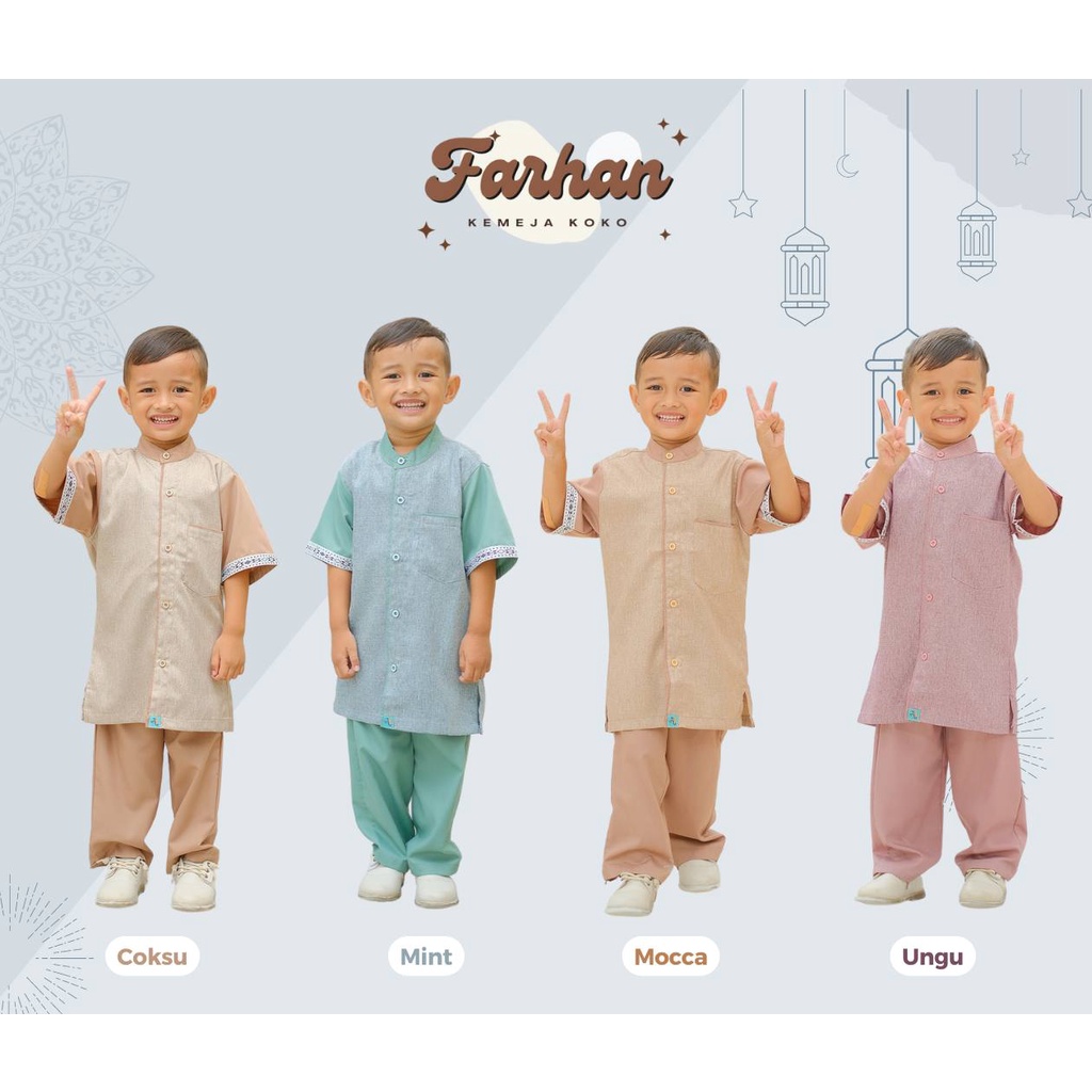 KOKO ANAK COWOK, KOKO BAYI FARHAN BY A2KIDS