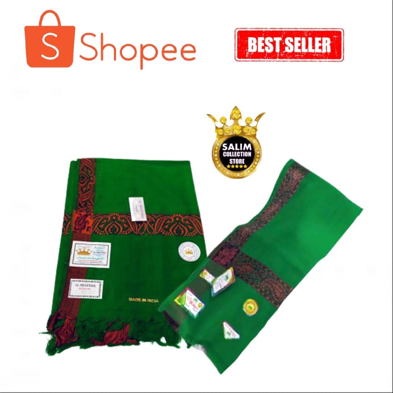 SORBAN PANJANG KASHMIRI WARNA HIJAU Terlaris