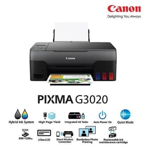 PRINTER Canon Inkjet Printer PIXMA G3020 (print, scan, copy) - WIFI