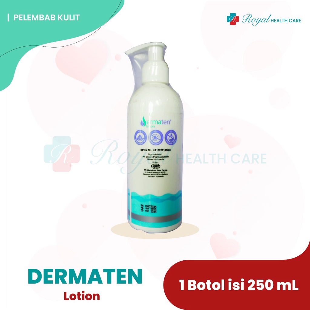 DERMATEN LOTION 250ML Body Lotion Untuk Kulit Kering