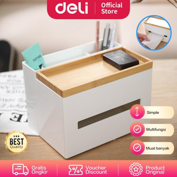 

Terbaru !!! Deli Desk Organizer/Tissue Box/Kotak Tissue Dan Alat Tulis Elegan 8916