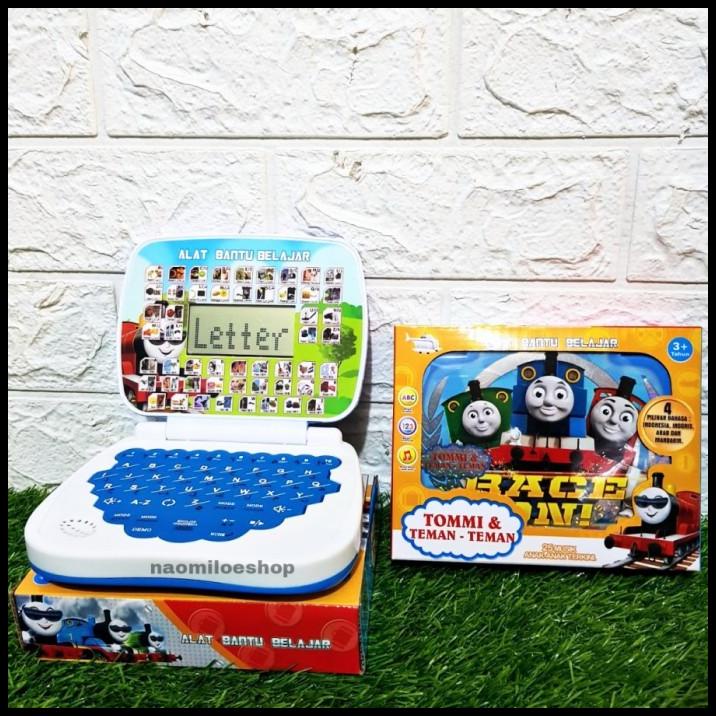 Laptop Cowok Mainan Laptop 4 Bahasa Dengan Layar Mainan Edukasi