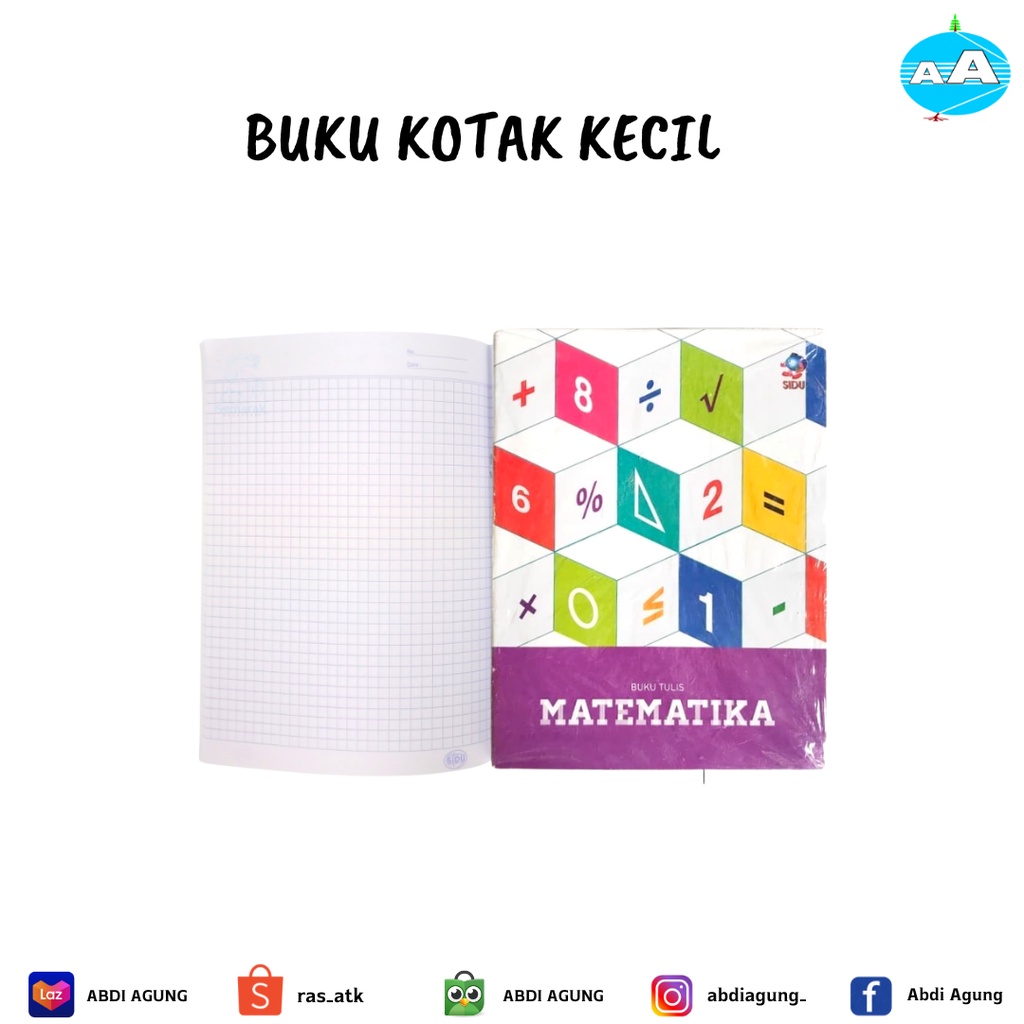 

Buku Tulis Kotak Kecil 38 Lembar Motif Random