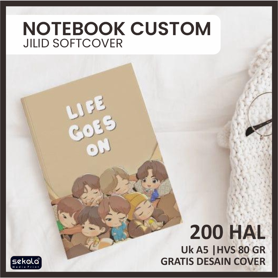 

Notebook Softcover Gratis Desain Buku Catatan Budgeting Custom A5 200 Hal