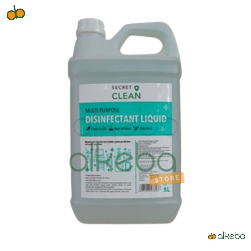 Secret Clean Disinfectant Liquid / Multi Purpose Disinfectant 5 Liter