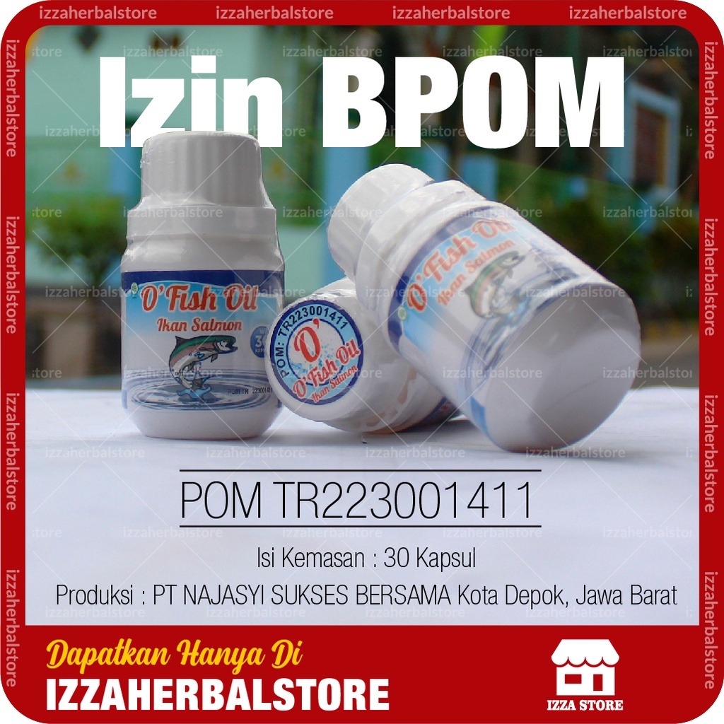 Kapsul MINYAK IKAN SALMON Original Untuk Anak Original BPOM Aman