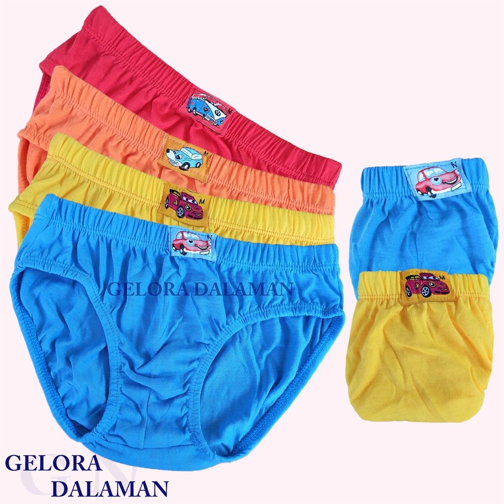 6 Pcs Celana Dalam Anak Laki Laki CD Anak Pakaian Dalam Anak Cowok Polos