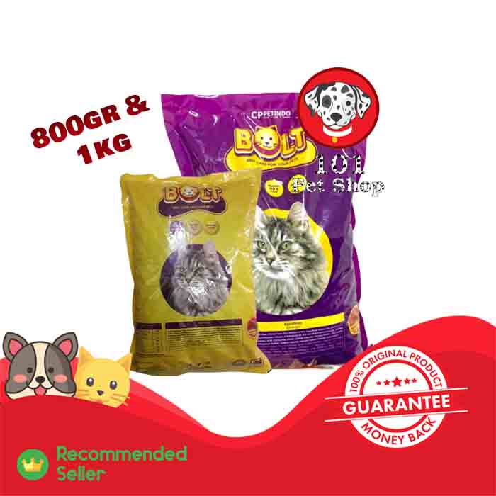 Makanan Kucing Murah BOLT Tuna Ikan dan Donat 800gr &amp; 1kg