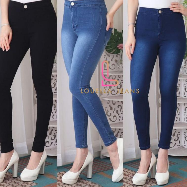 SIAP KIRIM CELANA JEANS PREMIUM HHWAIST POLOS / 7G - 7C-G / HHWAIST JEANS / SKINNY JEANS /  UK 27-34