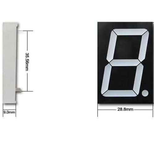 LED 7segmen nyala biru segmen seven Segmen Blue pcmelektrob9090 Berkualitas