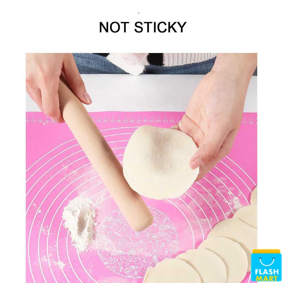 Flashmart Mat Alas Adonan Kue Fondant Silikon 50 x 40 cm - JJ3873