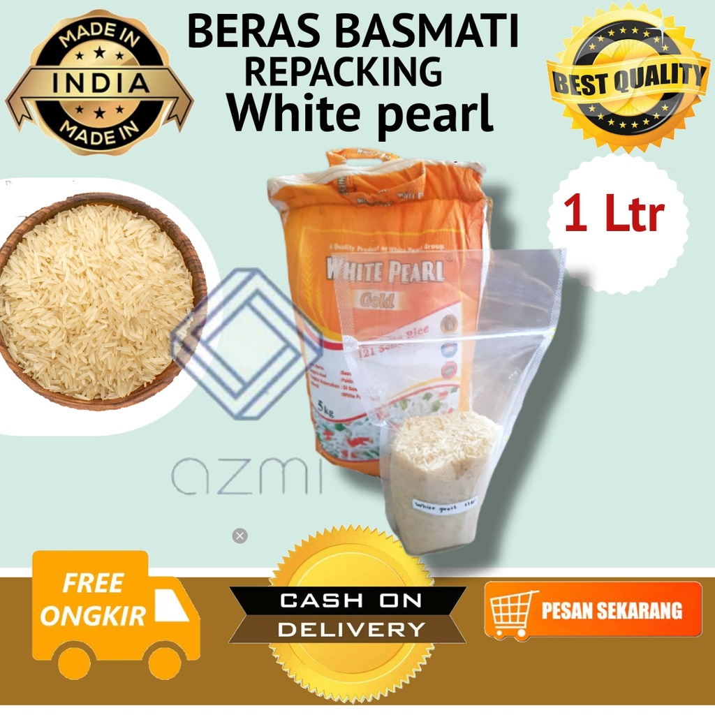 

Beras Basmati Rice White Pearl Gold 1 liter Dijamin Ori atau Uang Kembali!!