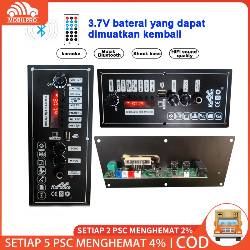 Amplifier MP3 Mobil 3.7V Papan Decoder Amplifier Audio Daya Pemutar USB untuk Audio Kendaraan Accs