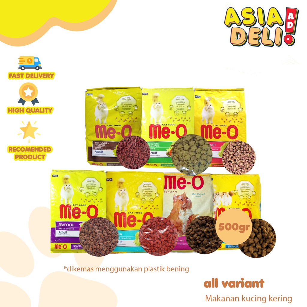 PROMO Makanan kucing kering premium MEO 500gr - Makanan kucing kering murah