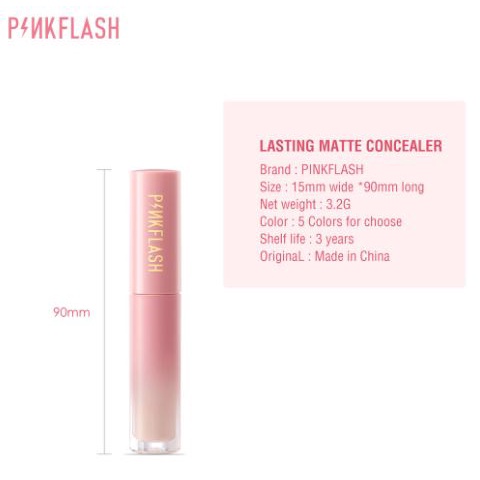 PINKFLASH Concealer Breathable Liquid Tahan Lama