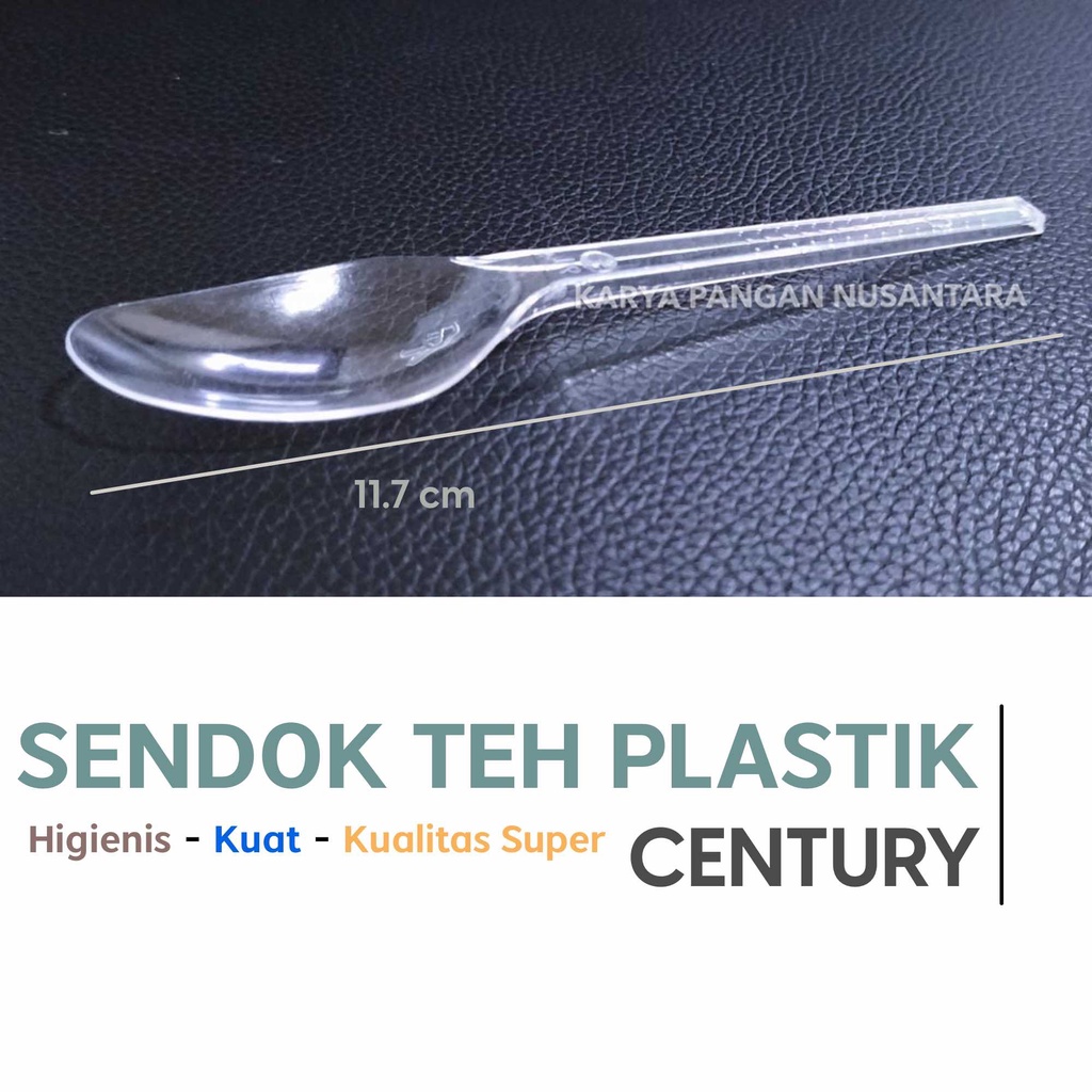 SENDOK TEH PLASTIK CENTURY SENDOK SALAD ICE CREAM PUDDING ECER PCS