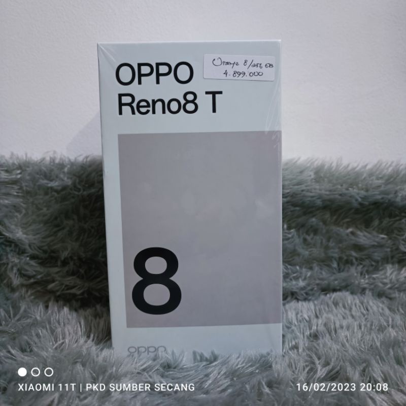 OPPO RENO 8T RAM 8 GB PENYIMPANAN 256 GB