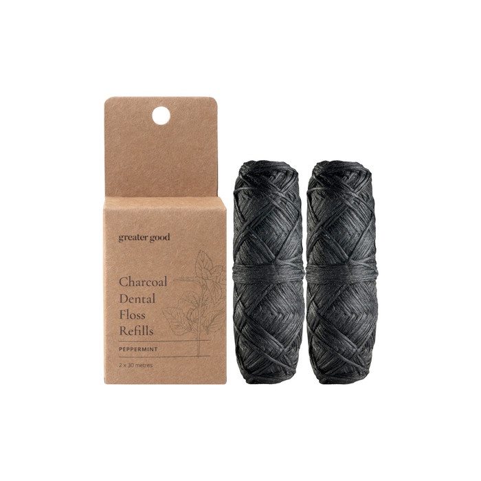 TERLARIS- Charcoal Dental Floss REFILL (isi 2) / Benang Gigi Eco Zero Waste (NEW)