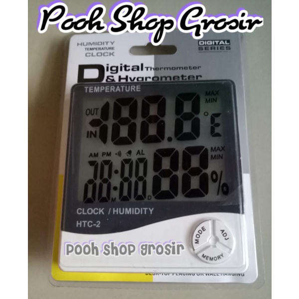 

Promo Termometer / Digital Thermometer Hygro / Humidity Temperature Clock Berkualitas