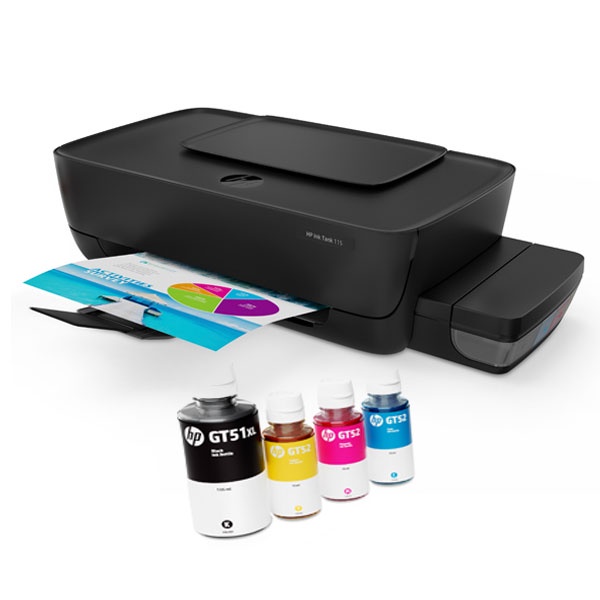 Printer HP Ink Tank 115 HP 115  - Harga sudah termasuk Original Ink ( Tinta GT51 GT52)  bukan tinta complitable