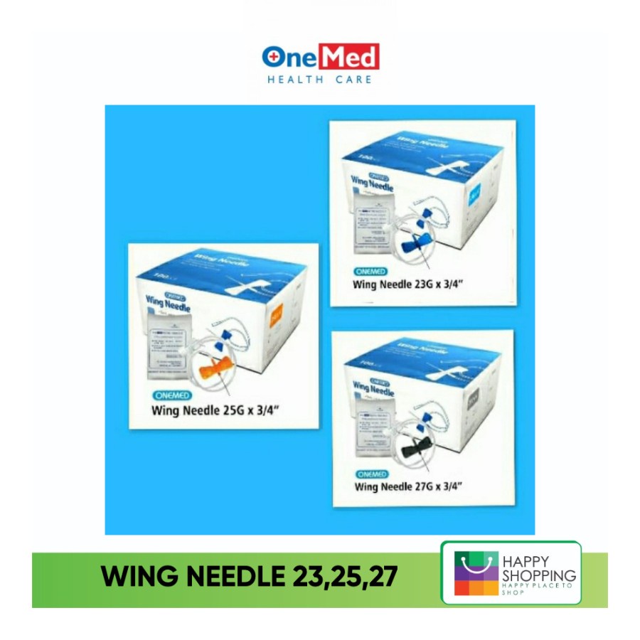 Wing Nedle 23G 25G 27G OneMed 23 25 27 One Med