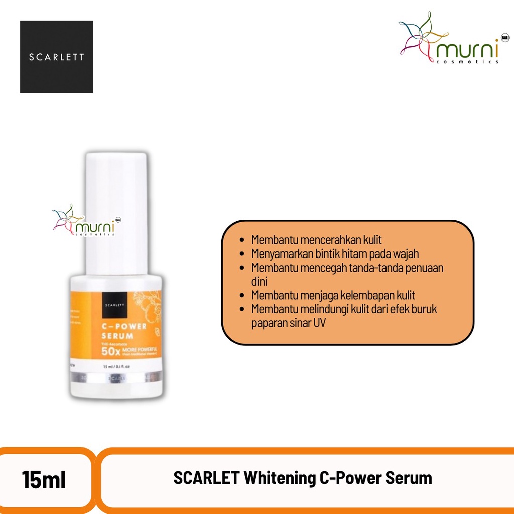 SCARLETT WHITENING C-POWER SERUM  50X MORE POWERFUL 15ML