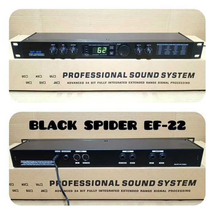 Efek vokal audio blackspider bs ef 22 original