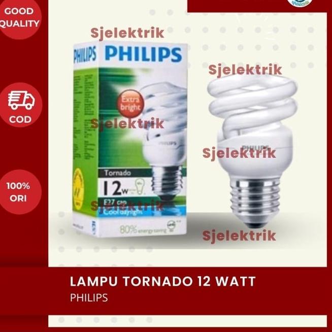 Termurah Lampu Philips Tornado 12watt spiral 12 w lampu philip tornado spiral 12 watt PROMO