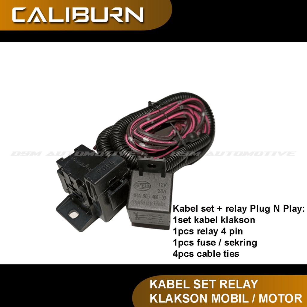 Kabel Set Relay Untuk Klakson / Relay Set Klakson Plug and Play