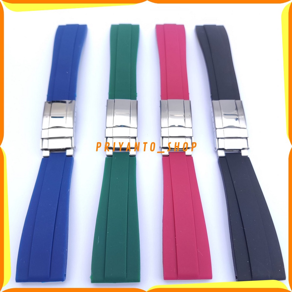 STRAP TALI JAM TANGAN RUBBER SILICONE 20MM